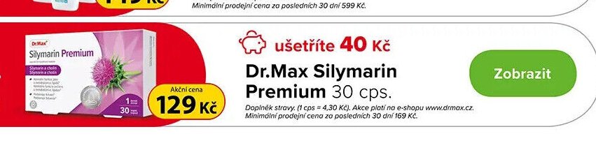 Dr.Max Silymarin Premium 30 cps.