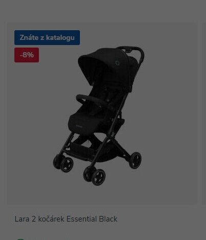 Lara 2 kočárek Essential Black