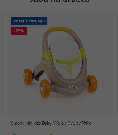 Smoby Minikiss Baby Walker 3v1 zvířátko