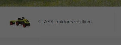 CLASS Traktor s vozíkem