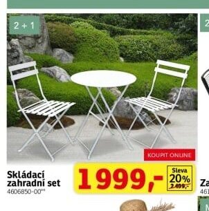 Skládací zahradní set