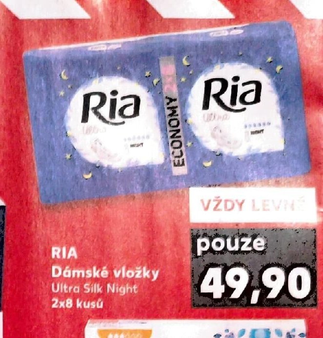 Ria Dámské vložky Ultra Silk Night