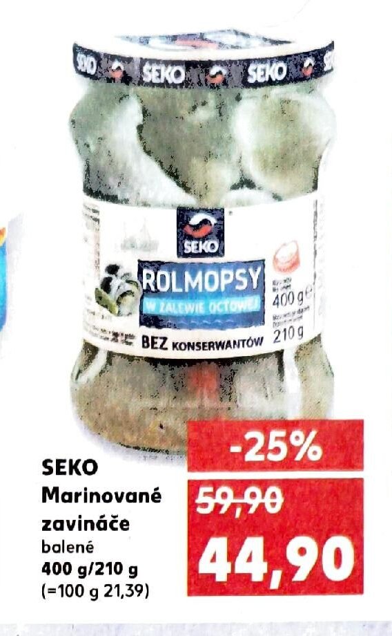 SEKO Marinované zavináče 400 g / 210 g