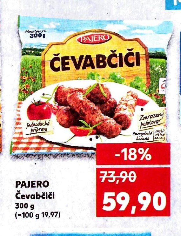 PAJERO Čevabčiči 300 g