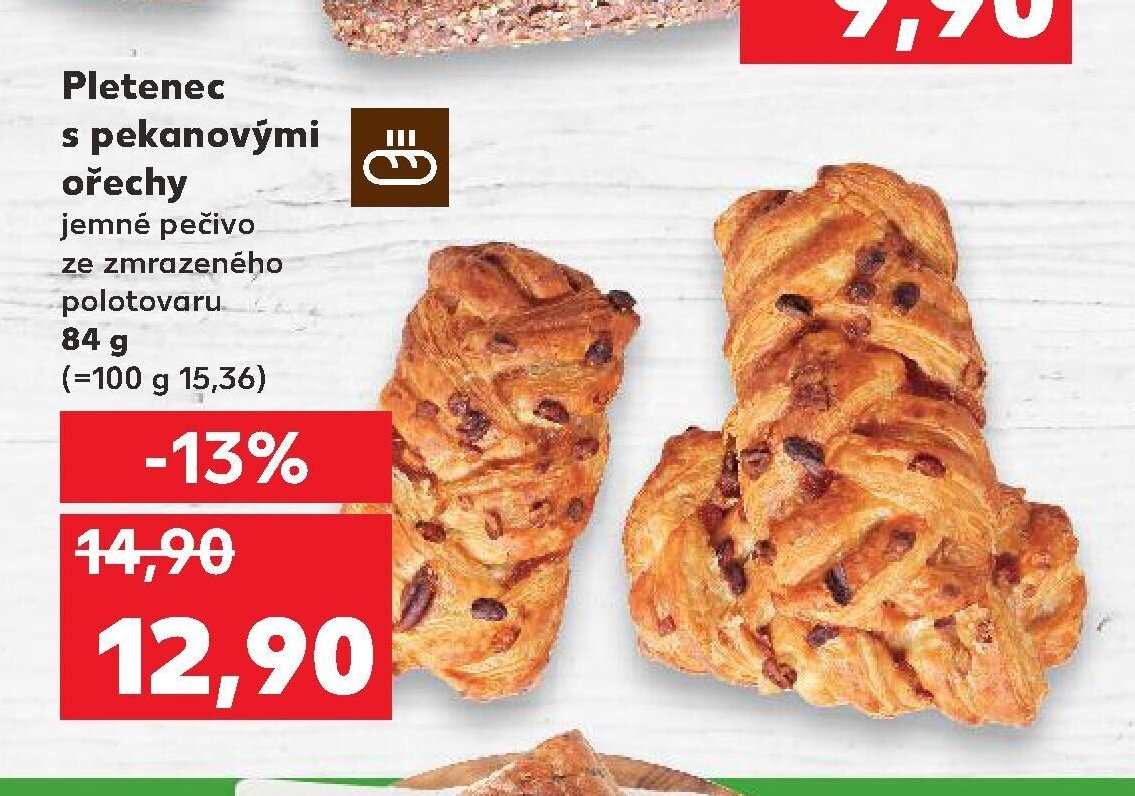 Pletenec s pekanovými ořechy