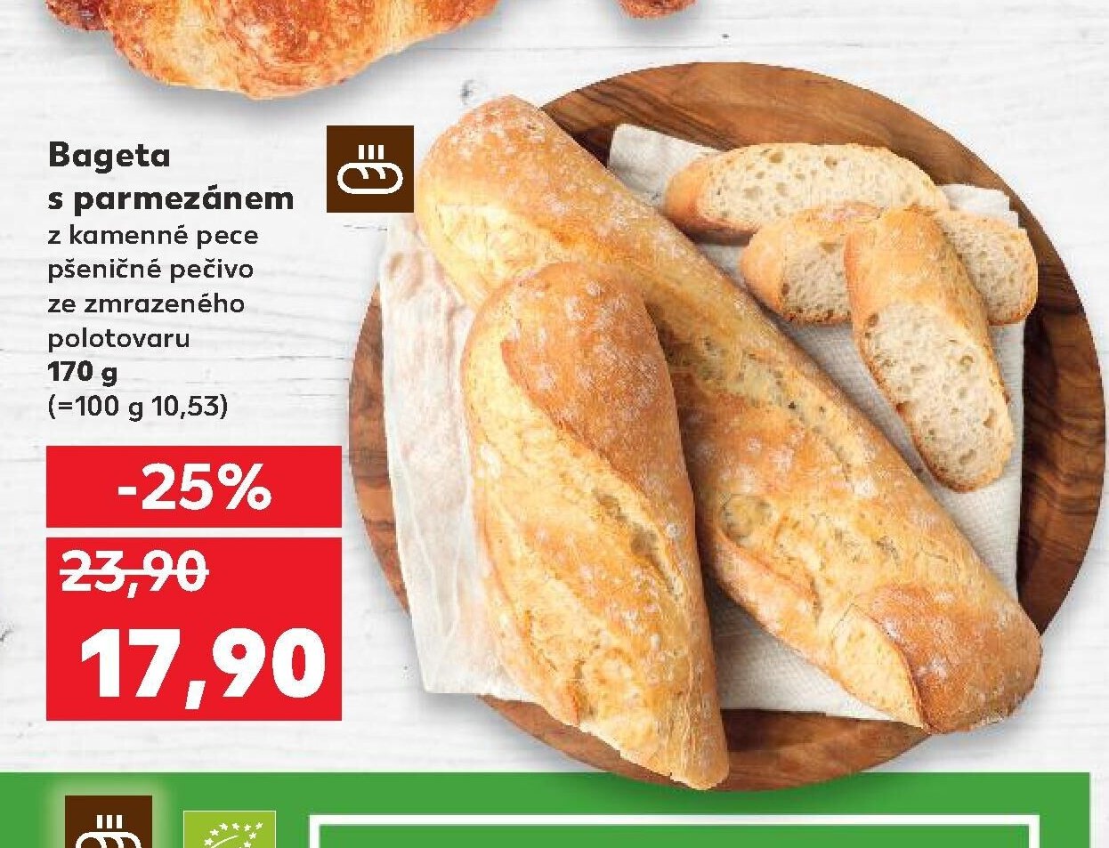 Bageta s parmezánem