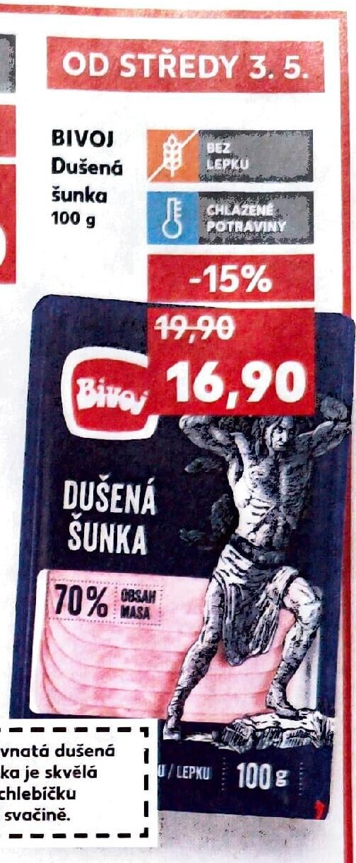Bivoj Dušená šunka 100 g