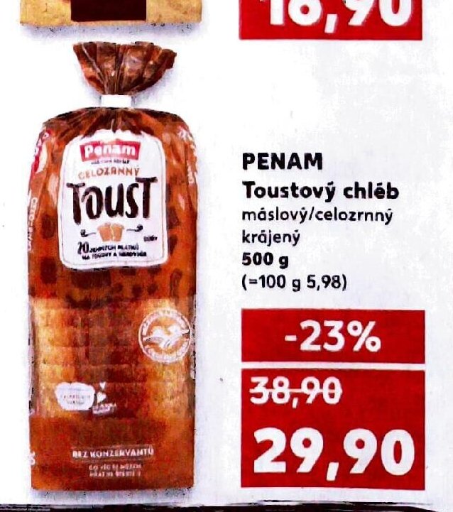 Penam Toustový chléb