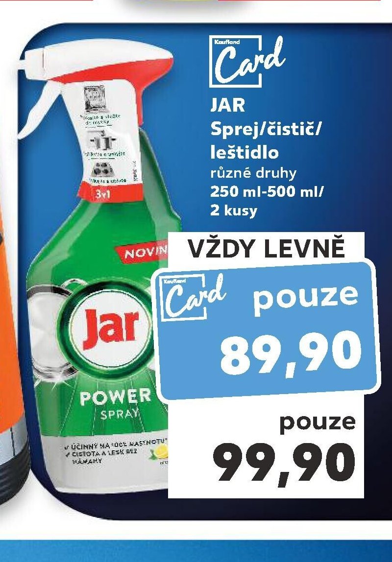 JAR Sprej/čistič/leštidlo