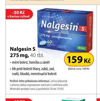 Nalgesin S 275 mg, 40 tbl.
