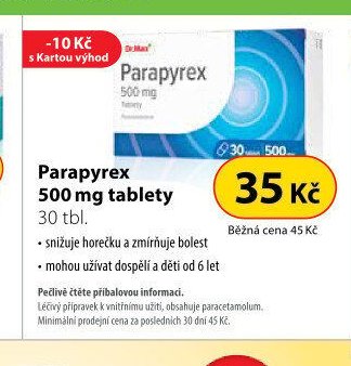 Parapyrex 500 mg tablety - Dr. Max aktualniletaky.eu