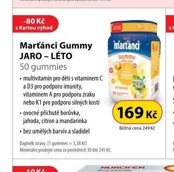 Martánci Gummy JARO – LÉTO, 50 gummies