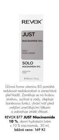 REVOX B77 JUST Niacinamide 10%