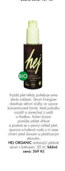 HEJ ORGANIC omlazující pleťové sérum s kaktusem