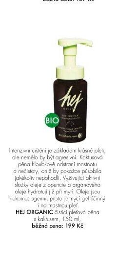 HEJ ORGANIC čisticí pleťová pěna s kaktusem