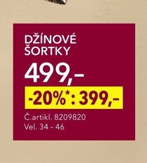 DŽÍNOVÉ ŠORTKY