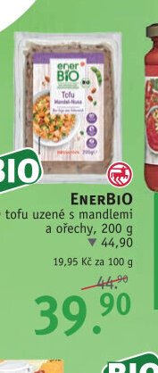 ENERBIO BIO tofu uzené s mandlemi a ořechy, 200 g