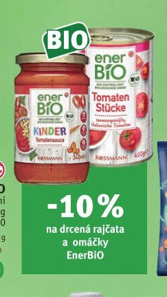 ENERBIO drcená rajčata a omáčky