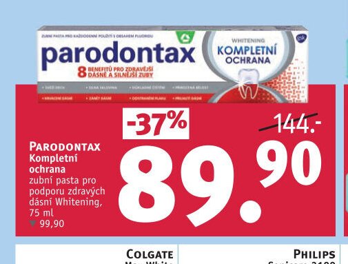 PARODONTAX Kompletní ochrana zubní pasta pro podporu zdravých dásní Whitening, 75 ml