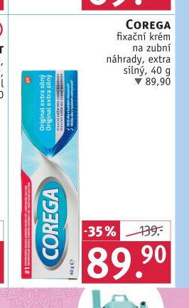COREGA fixační krém na zubní náhrady, extra silný, 40 g