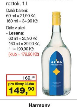Alpa Francovka lihový bylinný roztok