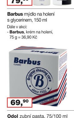 Barbus mýdlo na holení - Barvy a laky drogerie aktualniletaky.eu