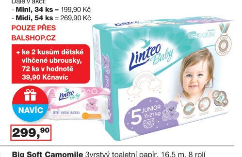 Linteo dětské plenky