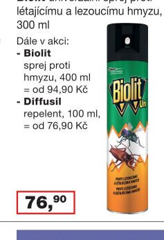 Biolit univerzální sprej proti létajícímu a lezoucímu hmyzu, 300 ml