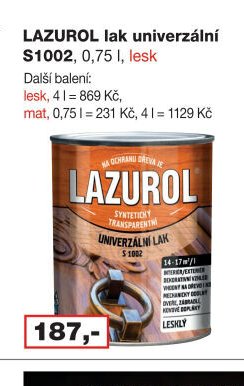 LAZUROL lak univerzální S1002