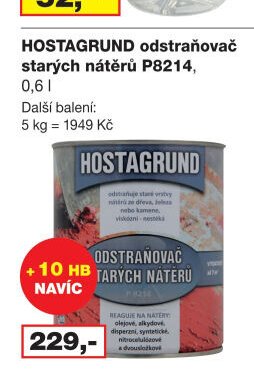 HOSTAGRUND odstraňovač starých nátěrů P8214