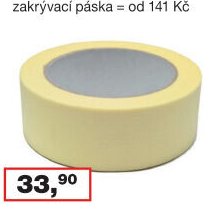 Mako papírová sedmidenní malířská zakrývací páska, 50 mm × 19 m