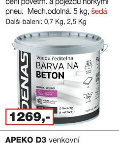 DENAS na beton Exteriér/interiér