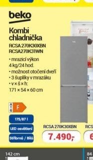 beko Kombi chladnička RCSA 270K30XBN - Planeo aktualniletaky.eu
