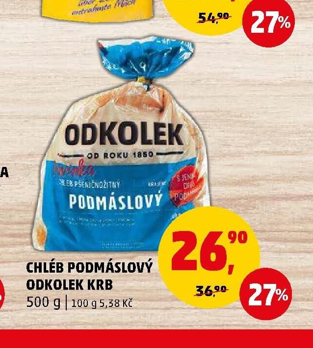 Chléb podmáslový Od Kolek - Penny Market aktualniletaky.eu