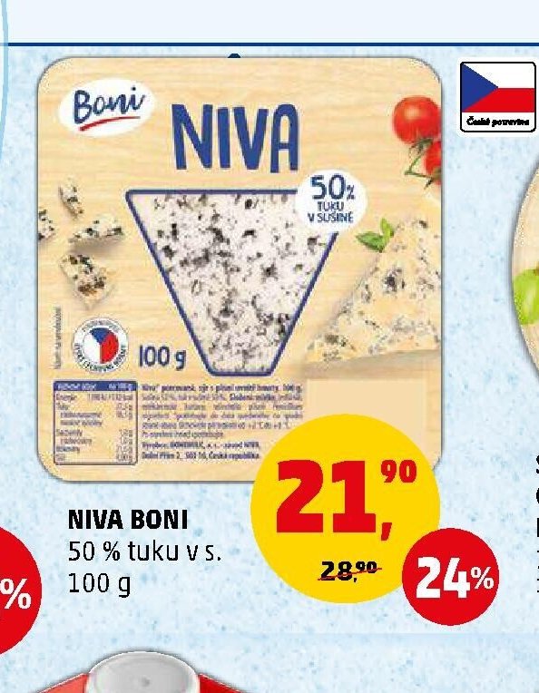 NIVA BONI 50 % tuku v s. 100 g - Penny Market aktualniletaky.eu