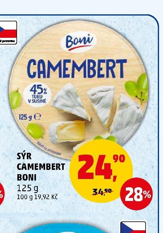 SÝR CAMEMBERT BONI 125 g - Penny Market aktualniletaky.eu