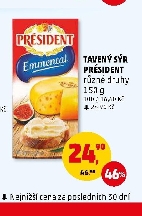 Tavený sýr Président různé druhy 150 g - Penny Market aktualniletaky.eu
