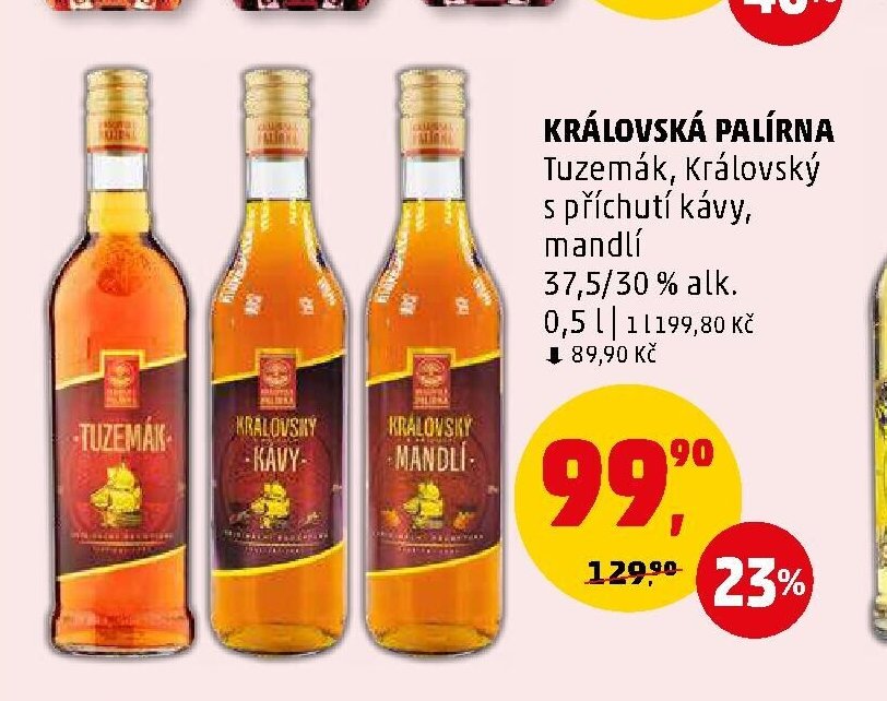 KRÁLOVSKÁ PALÍRNA Tuzemák, Královský s příchutí kávy, mandlí - Penny Market aktualniletaky.eu