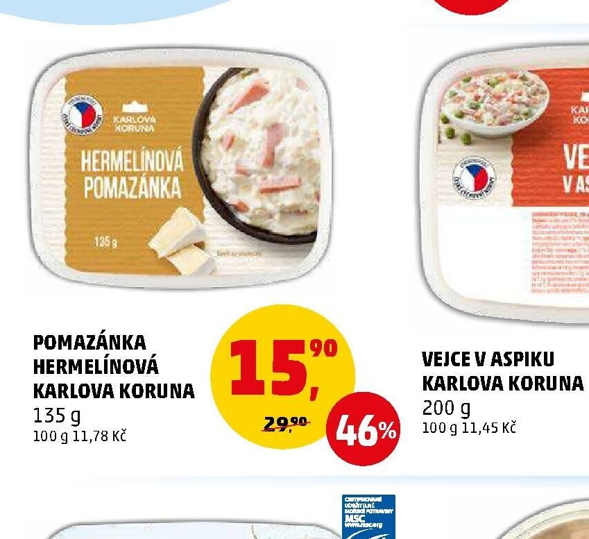 POMAZÁNKA HERMELÍNOVÁ KARLOVA KORUNA - Penny Market aktualniletaky.eu