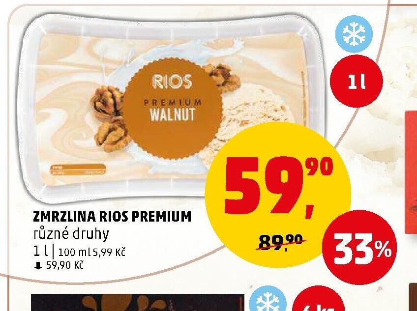 Zmrzlina Rios Premium různé druhy - Penny Market aktualniletaky.eu