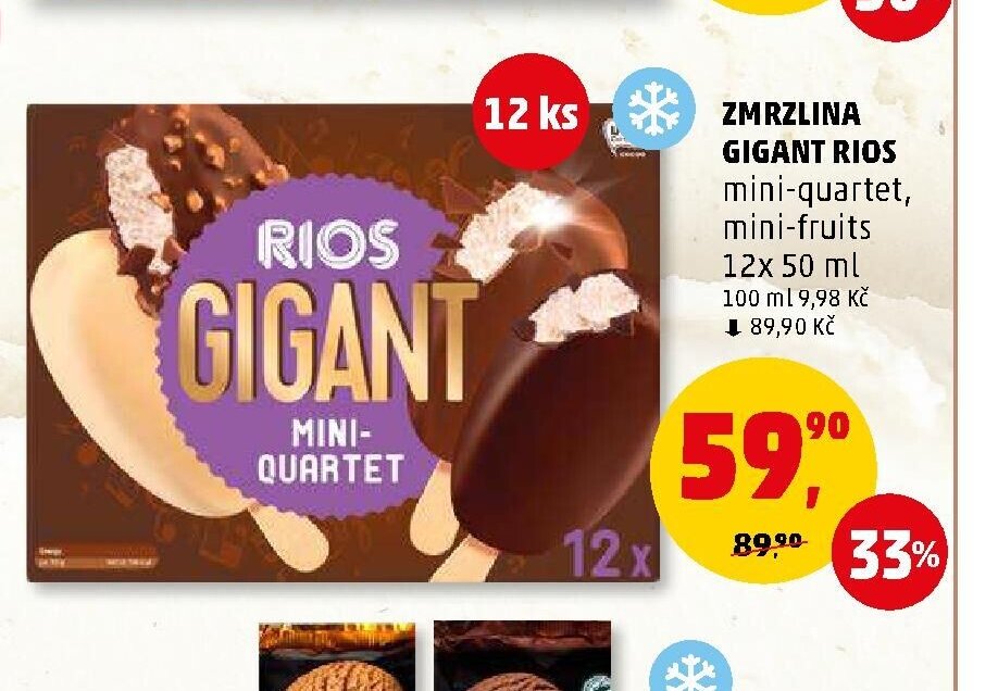 Zmrzlina Gigant Rios mini-quartet, mini-fruits - Penny Market aktualniletaky.eu