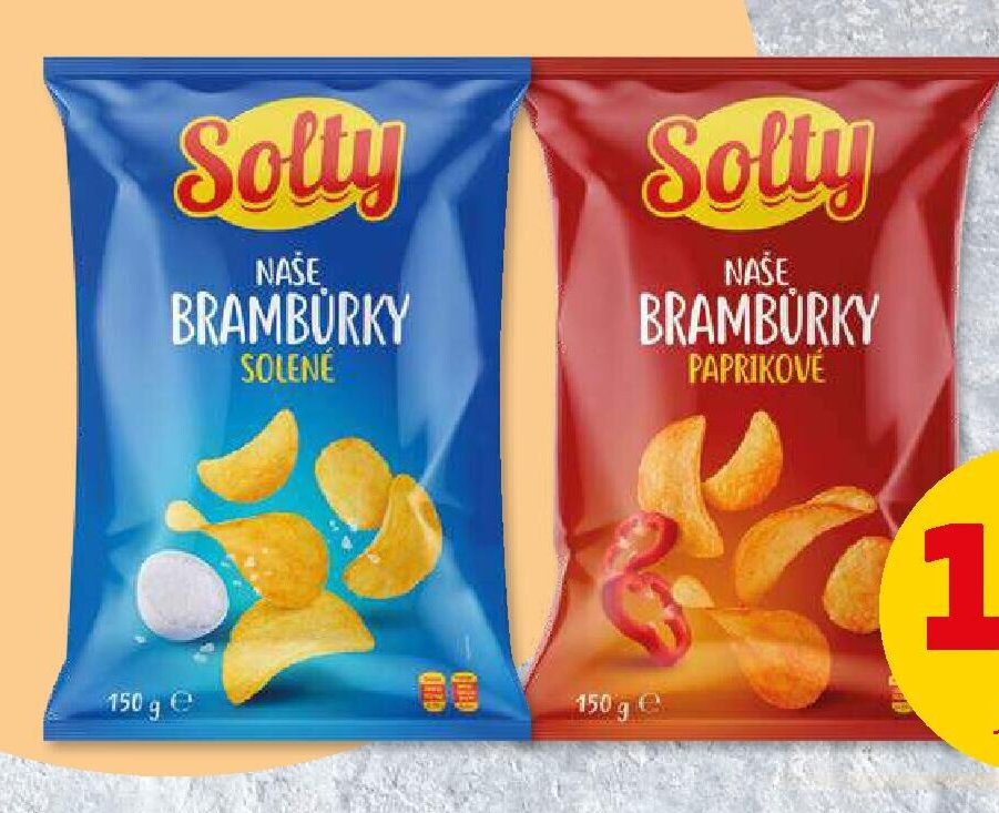 Solty Naše brambůrky solené - Penny Market aktualniletaky.eu