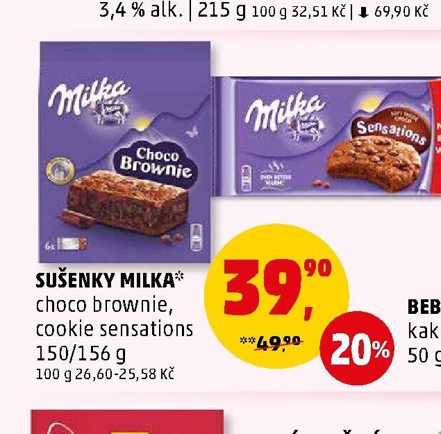 Sušenky Milka Choco Brownie, Cookie Sensations - Penny Market aktualniletaky.eu