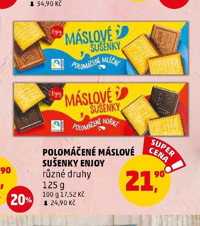 POLOMÁČENÉ MÁSLOVÉ SUŠENKY ENJOY - Penny Market aktualniletaky.eu