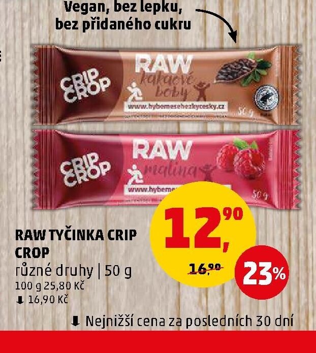 RAW TYČINKA CRIP CROP - Penny Market aktualniletaky.eu