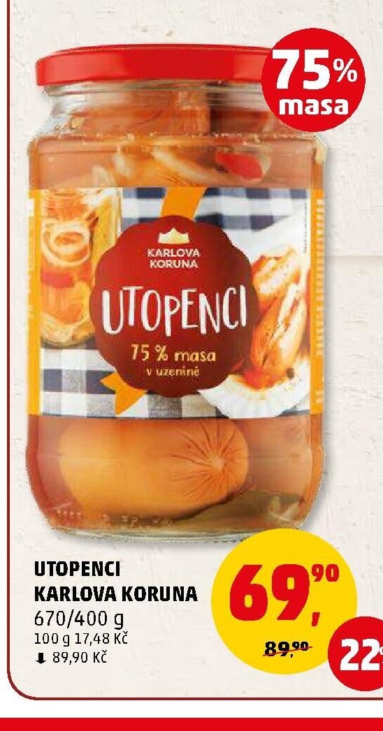 Utopenci Karlova Koruna 670/400 g - Penny Market aktualniletaky.eu