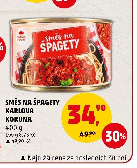 Směs na špagety Karlova Koruna 400 g - Penny Market aktualniletaky.eu