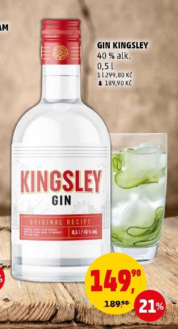 GIN KINGSLEY 40 % alk. - Penny Market aktualniletaky.eu