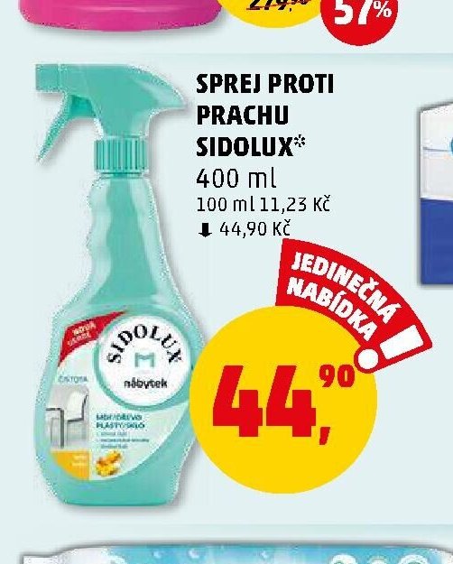 Sprej proti prachu Sidolux - Penny Market aktualniletaky.eu