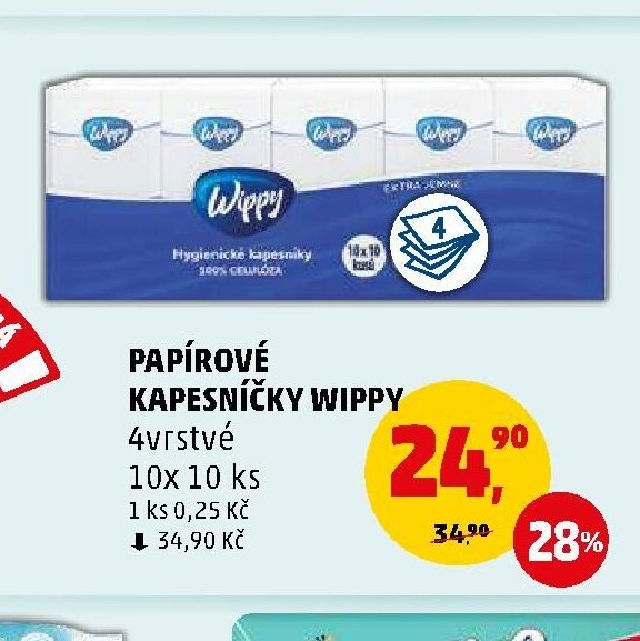 Papírové kapesníčky Wippy - Penny Market aktualniletaky.eu